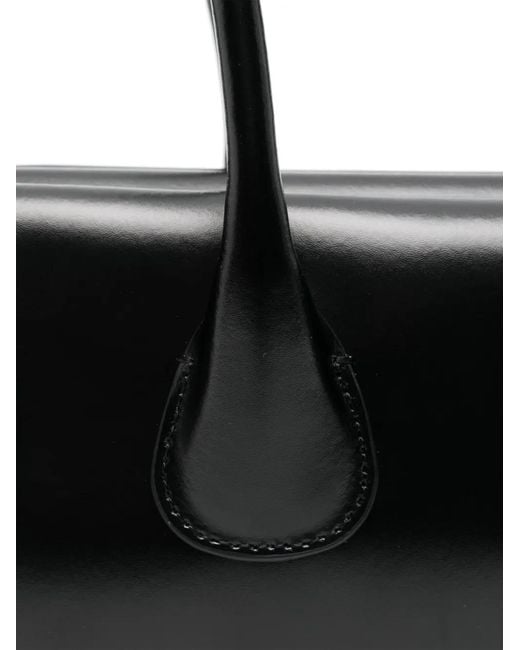 OSOI Black Mini Boat Wide Shoulder Bag