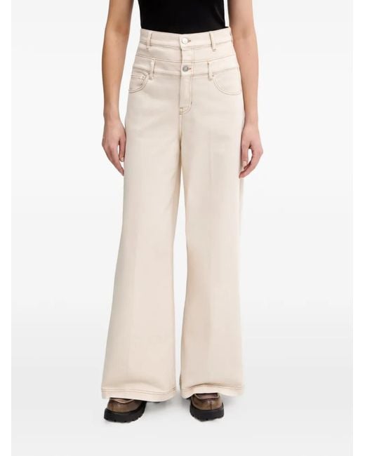 Munthe White Rosh Wide-Leg Jeans