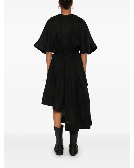 Undercover Black Linen Shirtdress