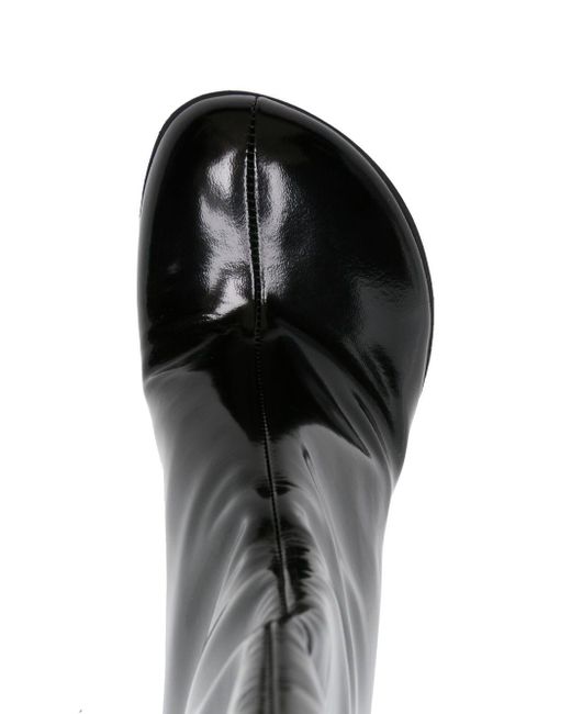 Bottega Veneta Black Atomic 90 Leather Boots - Women's - Calf Leather/rubber