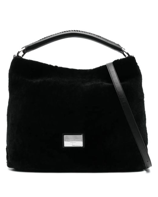 Borsa A Mano Bianca Two-Way di Roberto Festa in Black