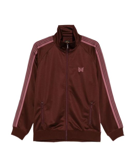 Needles Red Striped Zip Jacket for men