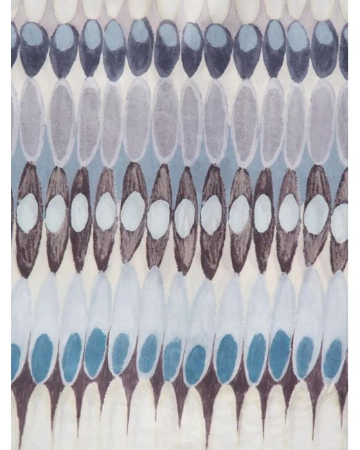Commas White Pattern-Printed Shirt for men
