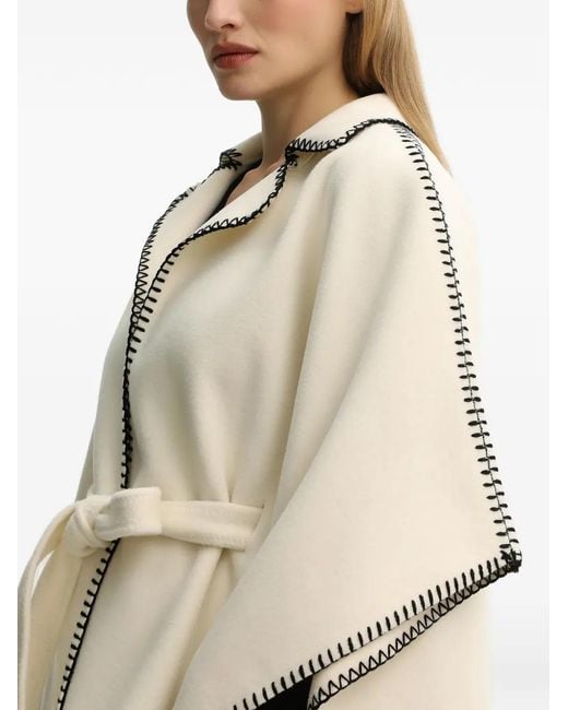 Morgan Natural Belted Cape