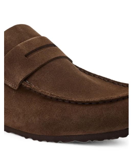 Forsa Brown Eddie Suede Slip-On Mules for men