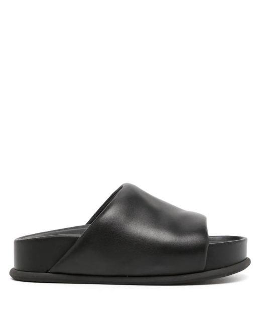 3.1 Phillip Lim Black Freida Pillow Platform Slides