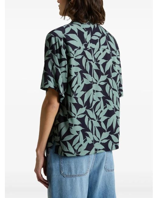 Woolrich Blue Floral-Print Shirt