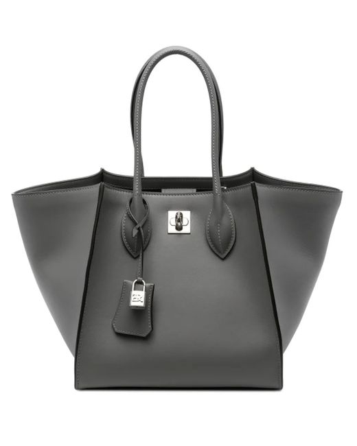 Sac Cabas Maggie En Cuir À Cadenas Ermanno Scervino en coloris Black