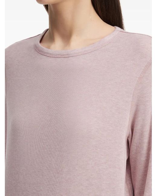 B+ AB Pink Raw-Edge Long-Sleeve T-Shirt