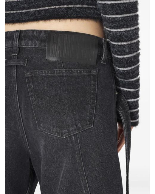 Jean Paul Gaultier Blue Strap Detail Trousers