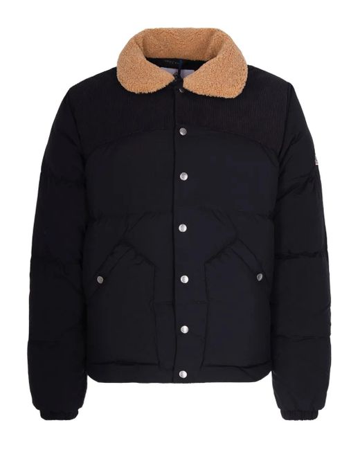 Pyrenex Black Corduroy Collar Jacket for men