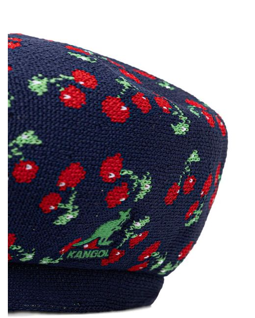Kangol Blue Tropic Cherry-Pattern Beret