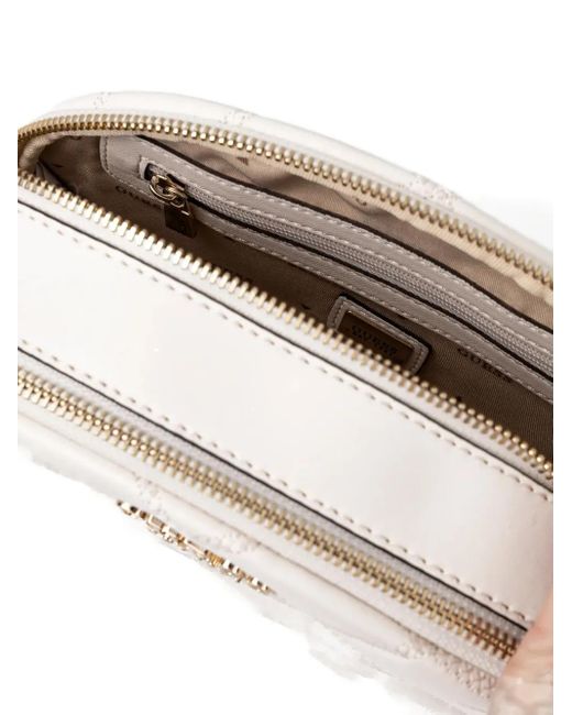 Borsa A Tracolla Trapuntata di Guess in White