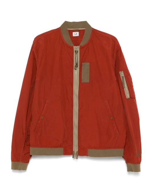 C P Company Logo-Embroidered Bomber Jacket for men
