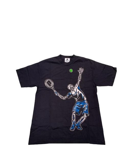 Warren Lotas Blue Prince Tennis Logo-Print T-Shirt for men