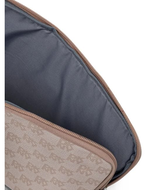 DKNY Natural Logo-Print Laptop Bag