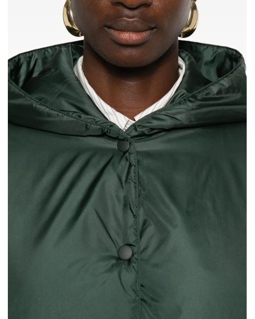 Aspesi Green Beth Hooded Buttoned Jacket