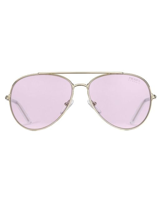 Prada Decode Pilot-frame Sunglasses in Pink | Lyst Australia
