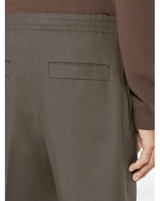 メンズ Zegna Oasi Lino ショートパンツ Gray