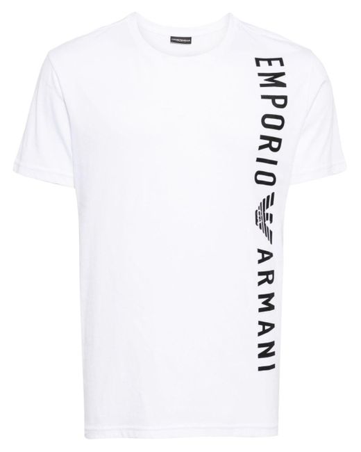 Emporio Armani T-Shirt mit Logo-Print in White für Herren