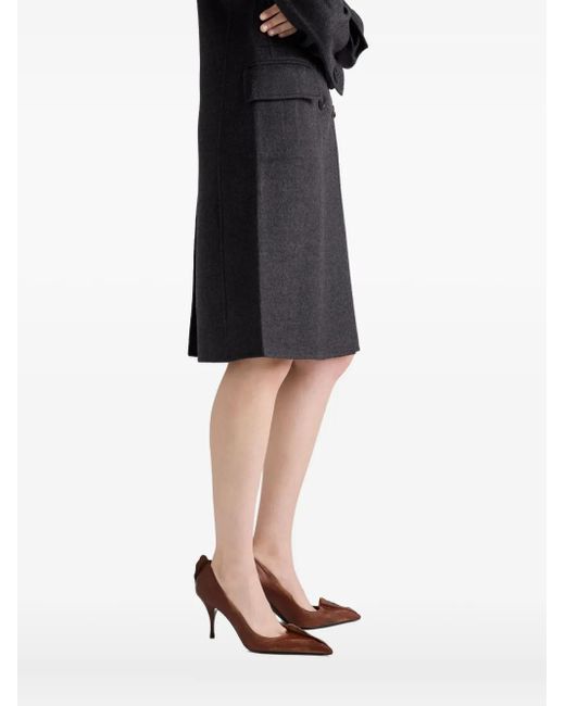 Prada Blue Double-Breasted Coat