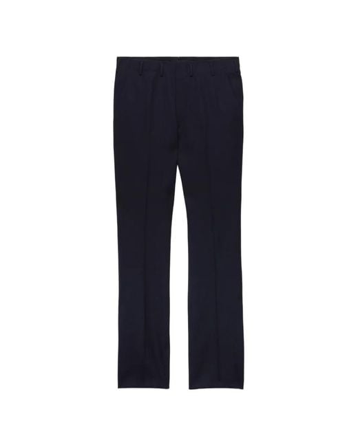 Prada Blue Wool Pants for men