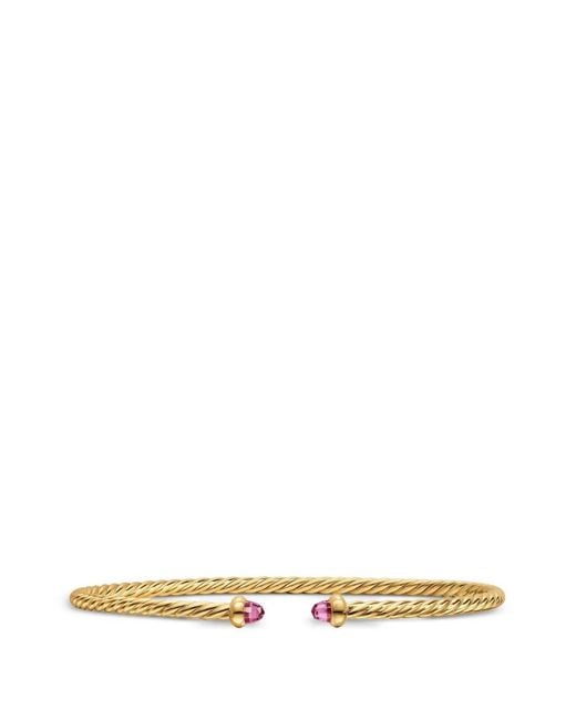 David Yurman White Micro Cablespira Flex Bracelet