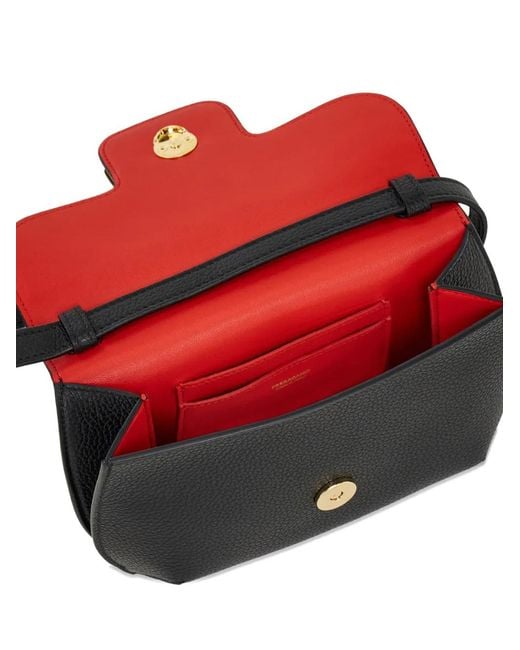 Ferragamo Black Double Gancini Mini Bag