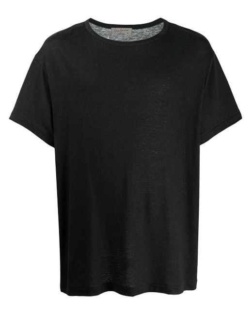 Yohji Yamamoto Black Boxy Fit Graphic Print T-shirt for men