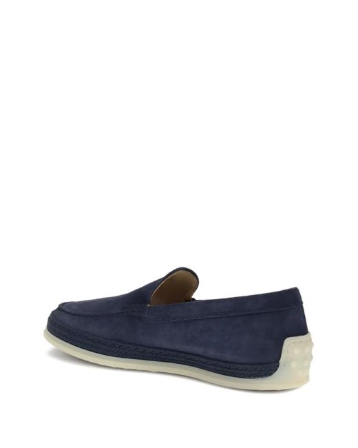 Tod's Blue Round-Toe Loafers for men