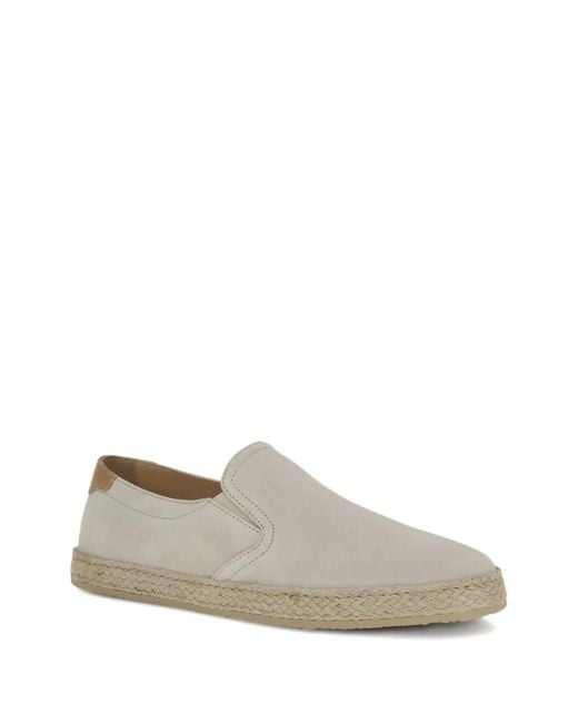 Brunello Cucinelli White Suede Espadrilles for men