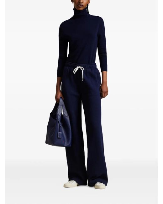 Polo Ralph Lauren Blue Drawstring-Waist Track Pants