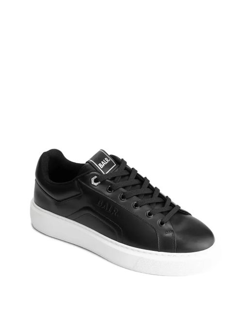 BALR Black Phat Q Leather Platform Sneakers for men