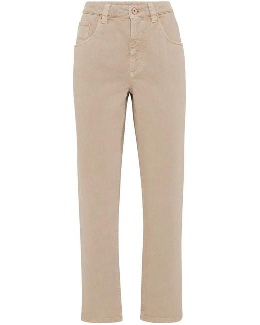 Brunello Cucinelli Natural Straight Jeans