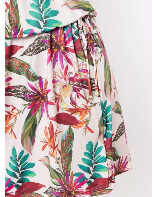 Abito Corto Shiva Con Stampa di Lygia & Nanny in Red