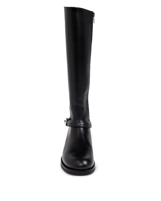 Coperni Black Buckle Strap Boots