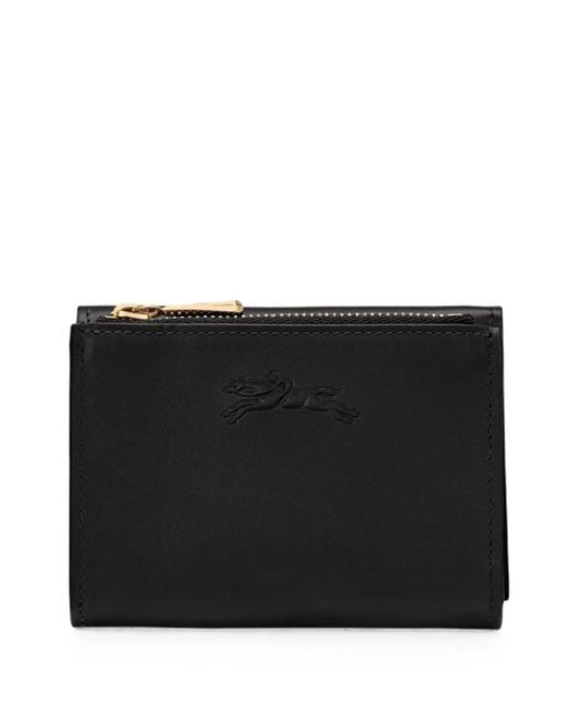 Longchamp Black Épure Compact Wallet