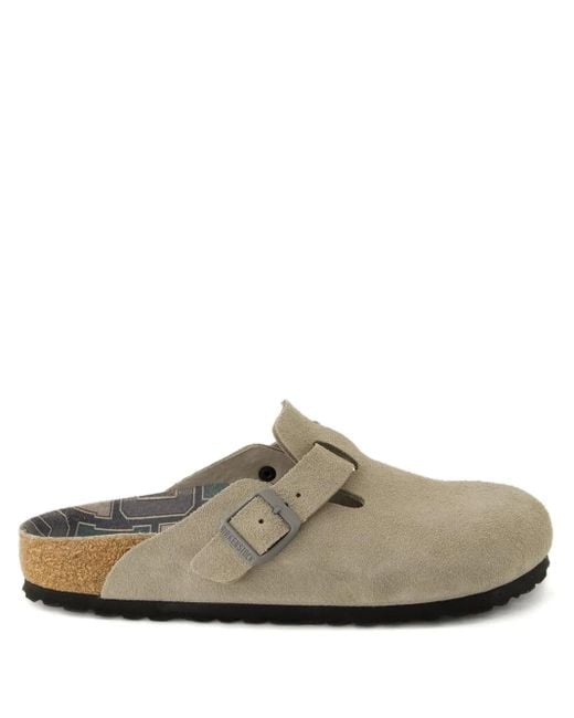 Mules Boston À Boucle Birkenstock en coloris Gray
