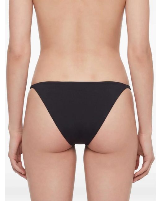 Philipp Plein Black Swimwear Bottom Slip Crystal