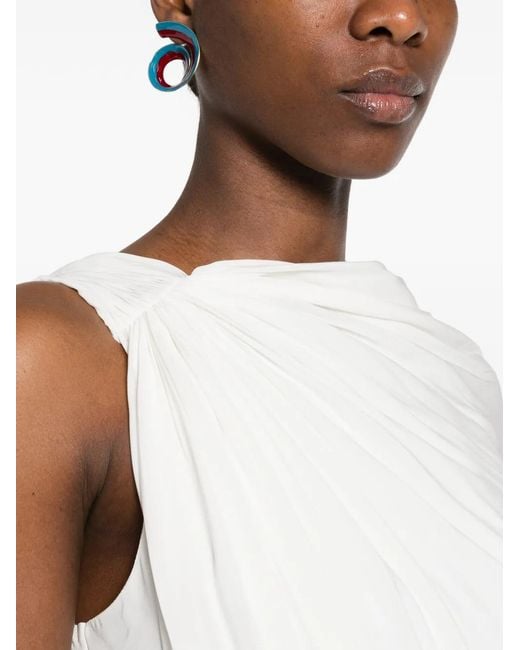 ROTATE BIRGER CHRISTENSEN White Cape Mini Dress