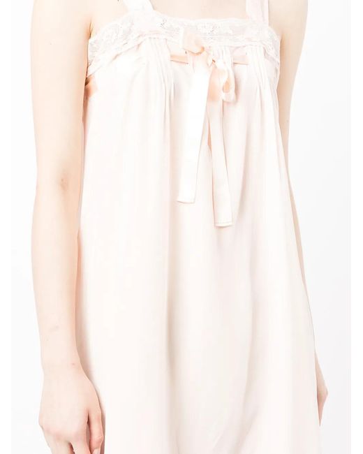 Shiatzy Chen White Lace-Panelled Mini Dress
