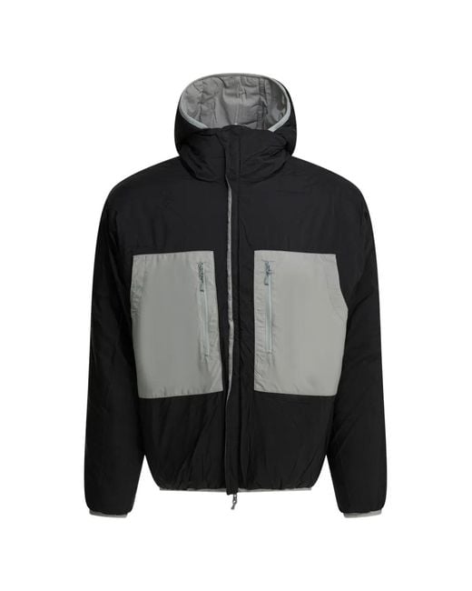Daiwa Pier39 Black Hooded Padded Jacket for men