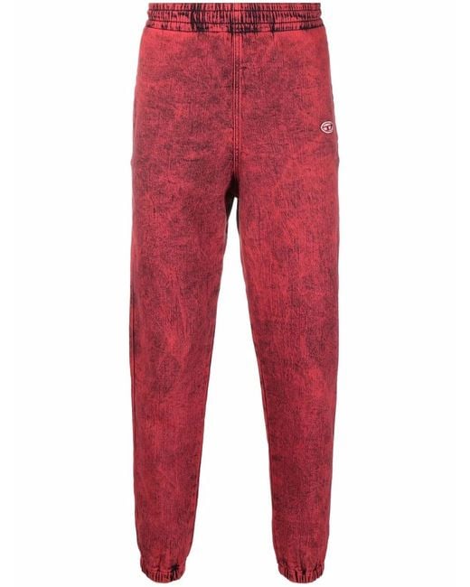 DIESEL Red D-Lab Joggjeans Track Trousers
