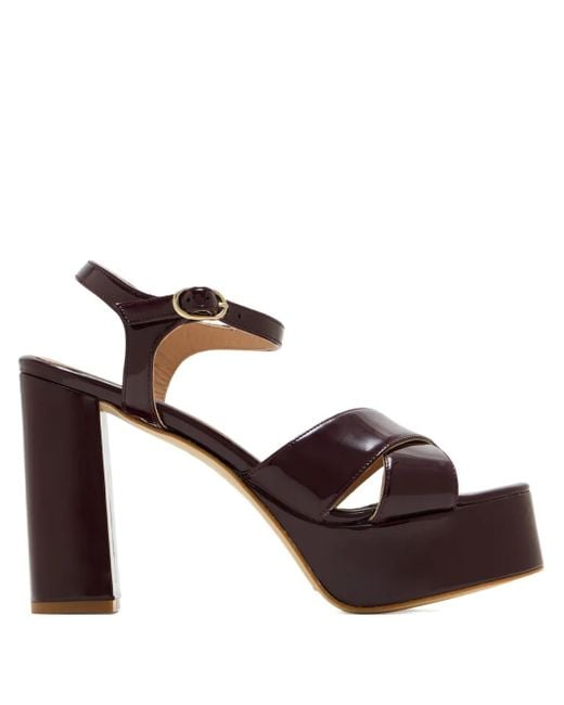 Andrea Gomez Bella プラットフォーム サンダル 110mm Brown