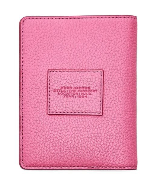 Marc Jacobs Pink The Leather Passport Case