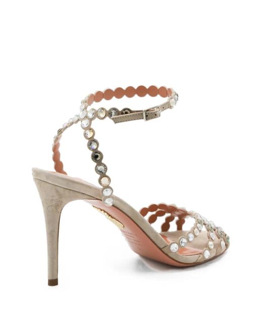 Aquazzura White Tequila Heeled Sandals