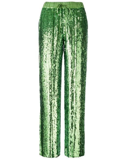 P.A.R.O.S.H. Green Sequin Trousers
