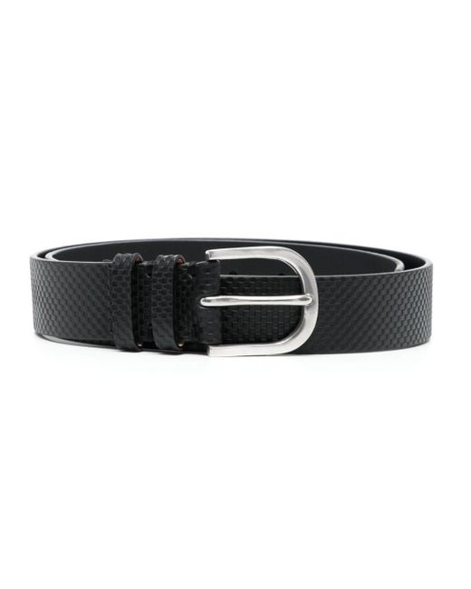Paul Smith Black Snakeskin-effect Leather Belt for men