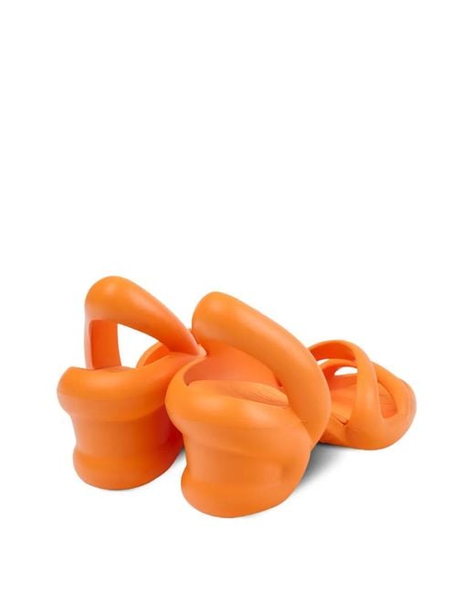 Camper Orange Kobarah Heeled Sandals for men