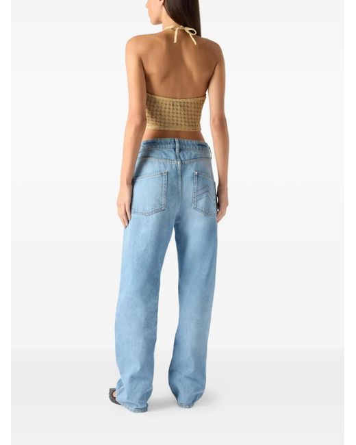 Missoni Natural Haut En Crochet À Dos Nu
